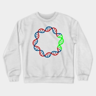 Circular DNA Double Stranded Plasmid Vector GFP Green fluorescent protein Crewneck Sweatshirt